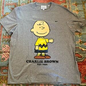 Lacoste X Peanuts Charlie Brown t-shirt